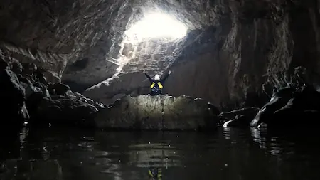 Exploración el río subterráneo Chontacoatlán con Ríos Mexicanos